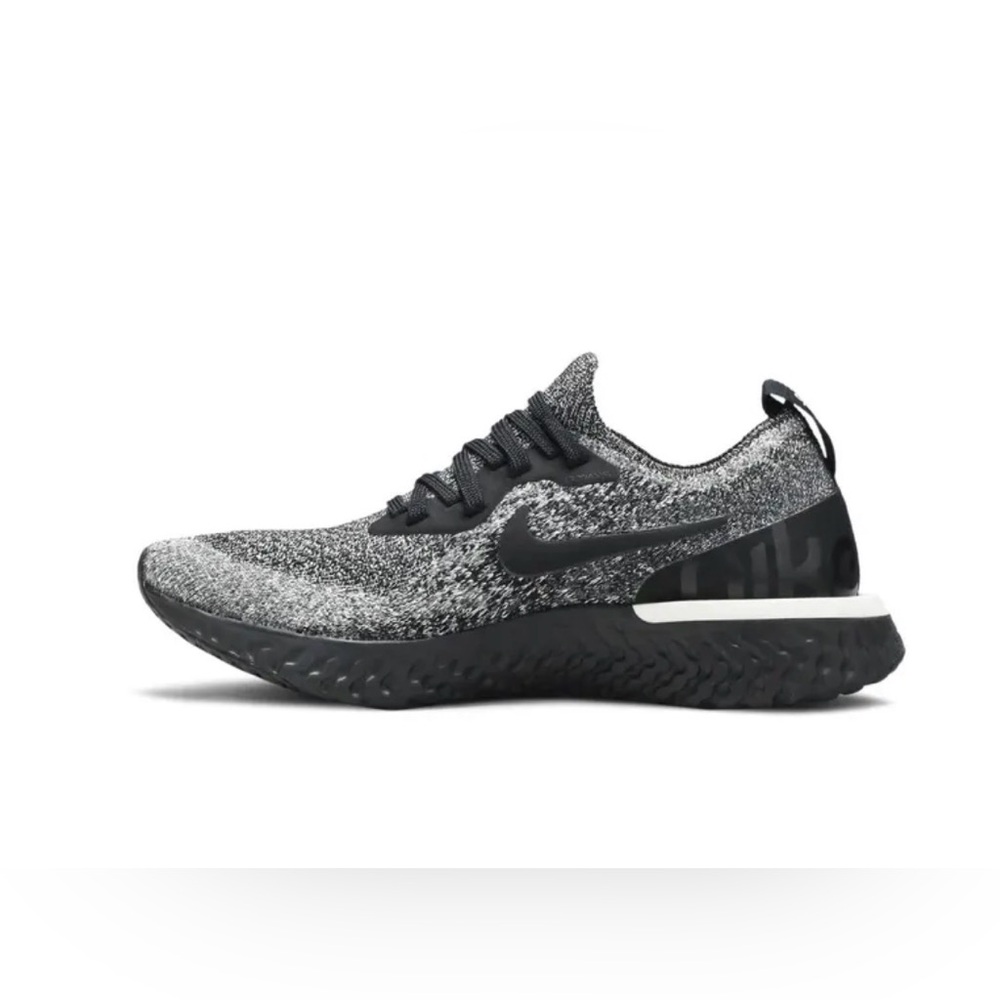 Nike Epic React Flyknit Black and White Sneakers 2018